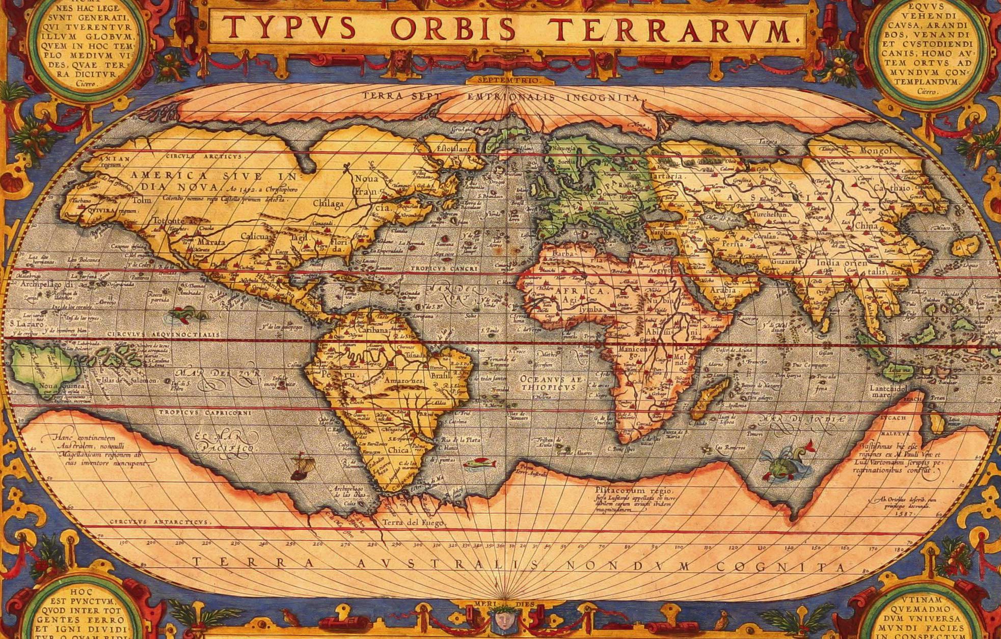 Древние карты мира в высоком разрешении
